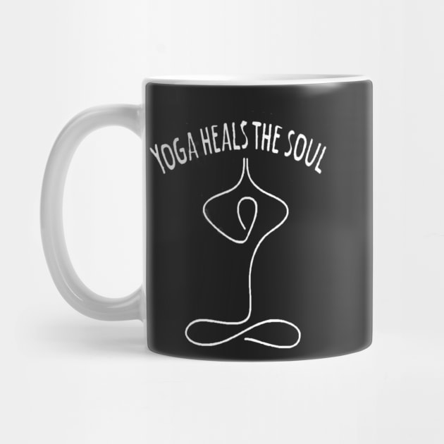 Yoga heals the soul lifestyle shirt by Tee Shop